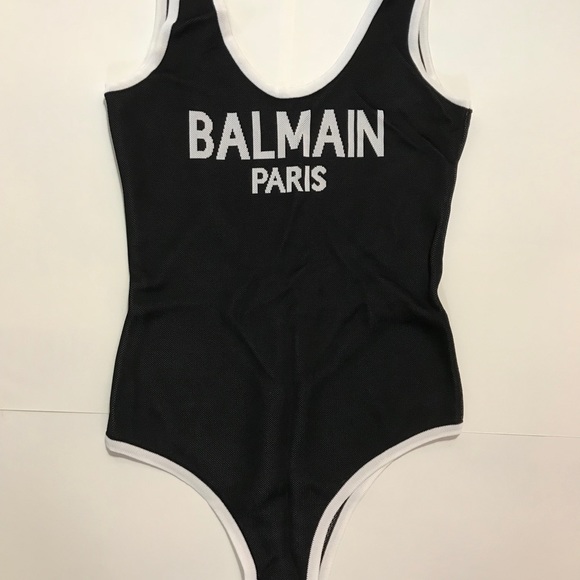Balmain Other - *FINAL DAY* Balmain Logo Compact-Knit Bodysuit